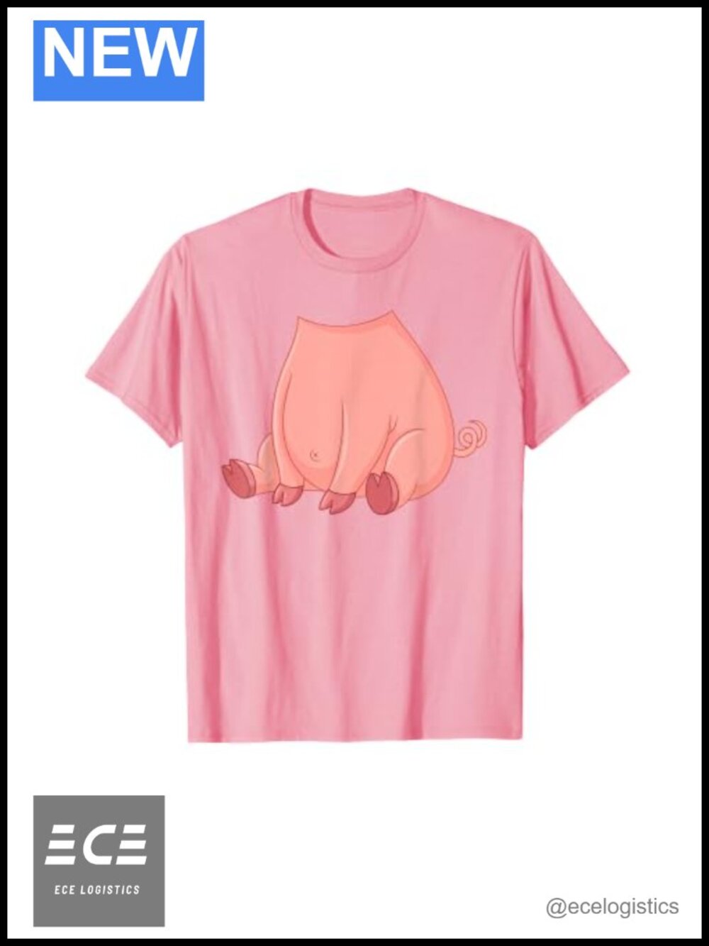 Farm Animal Headless Pig Costume Lazy DIY Easy Halloween T-Shirt